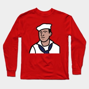 Sailor Joe in White Uniform Long Sleeve T-Shirt